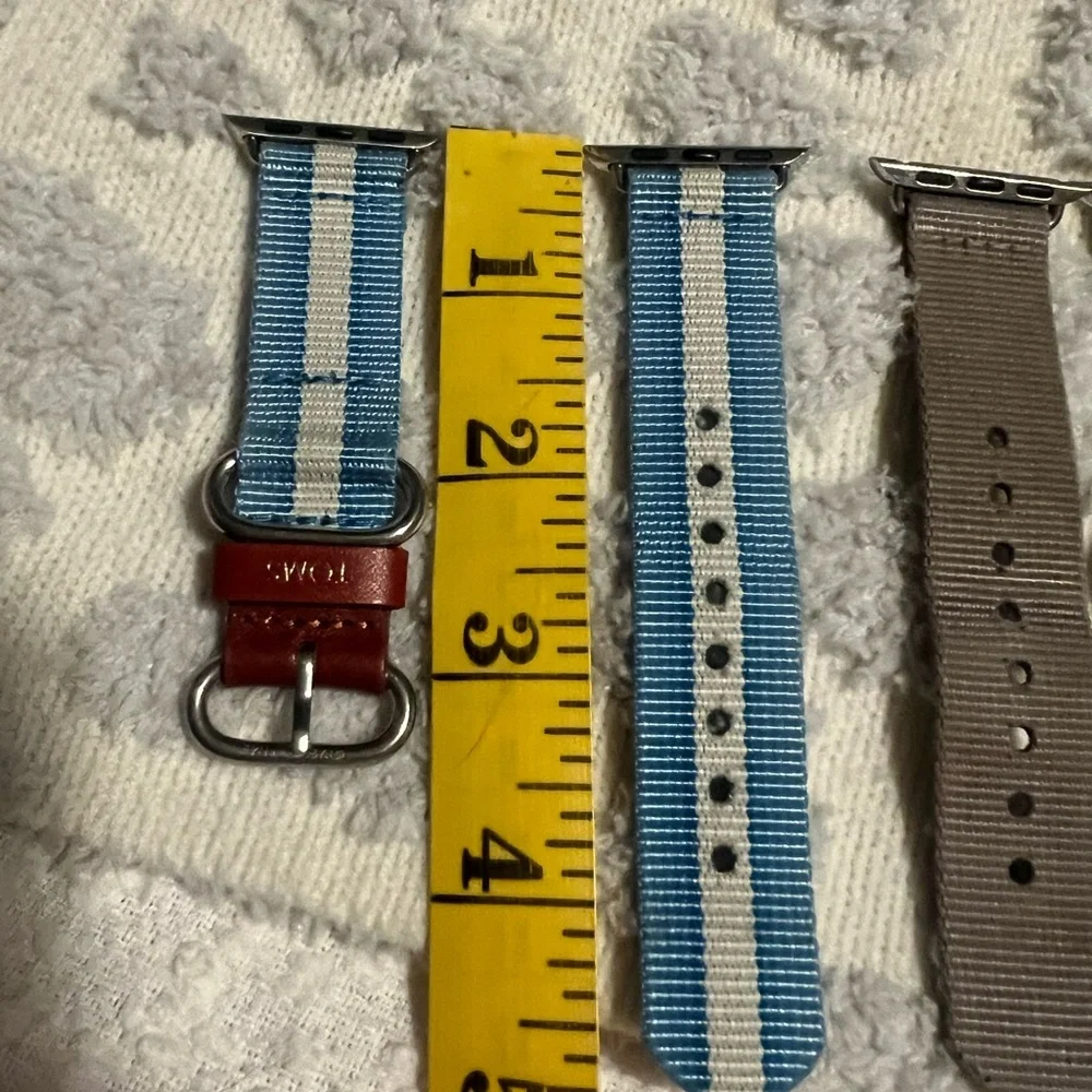 TOMS Blue Striped and Gray Watch Bands
